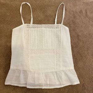 NWT A&F White Crop Top